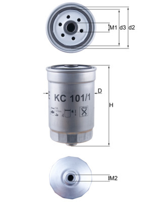 Filtru combustibil kc101/1