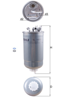 Filtru combustibil kl147/1d