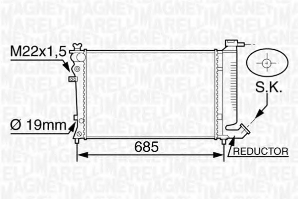 Radiator racire motor