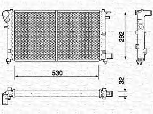 Radiator racire motor