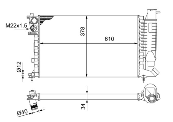Radiator racire motor