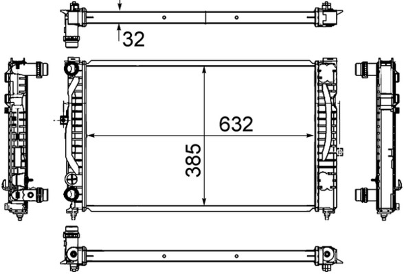 Radiator racire motor