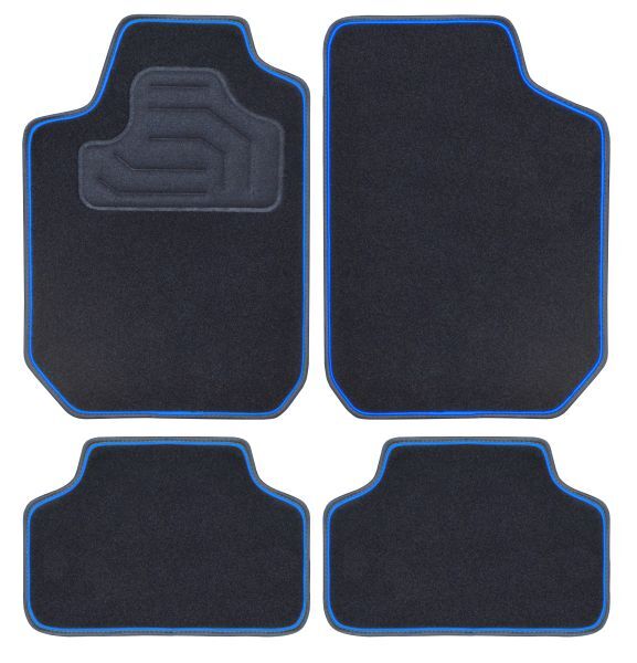 Set 4 covorase auto din mocheta , universal, mocheta, negru