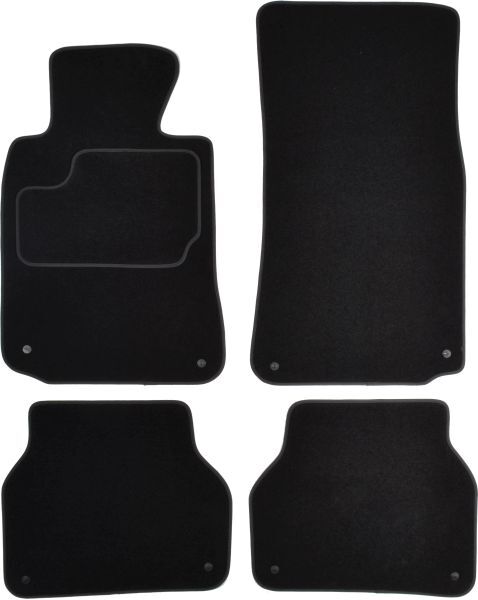 Set 4 covorase auto din mocheta , pentru bmw 5 (e39) 09.95-05.04, saloon, mocheta, negru
