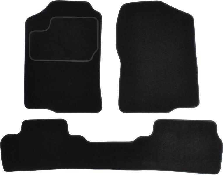 Set 3 covorase auto din mocheta , pentru isuzu d-max ii 06.12-12.22, off-road/suv, mocheta, negru