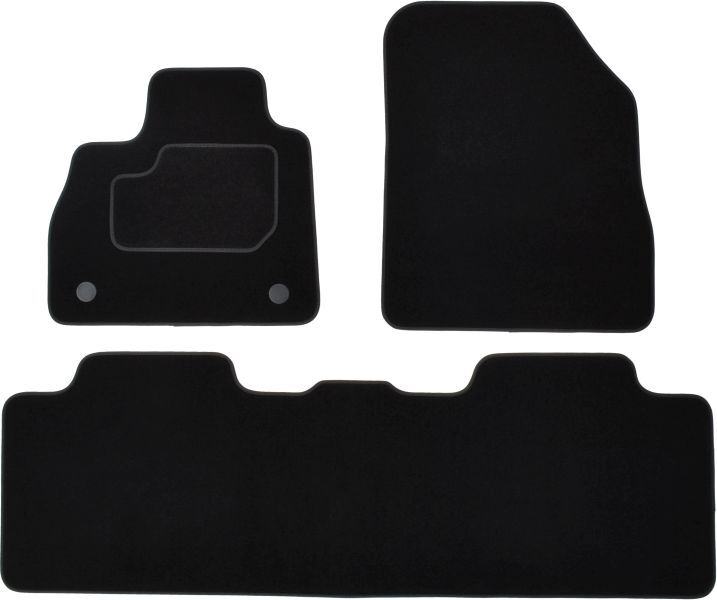 Set 3 covorase auto din mocheta , pentru renault espace v 02.15-, delivery van, mocheta, negru