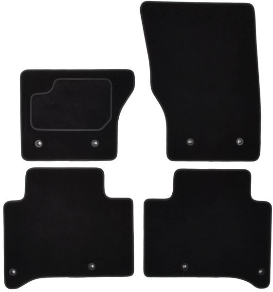 Set 4 covorase auto din mocheta , pentru land rover range rover sport ii 04.13-, off-road/suv, mocheta, negru