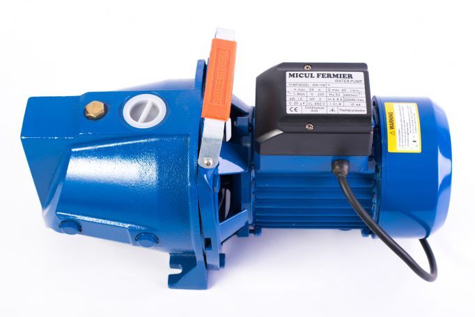 Pompa de apa autoamorsanta jet10m, 1100 w, 1.5 cp, 2850 rpm, adancime aspiratie 9 m, inaltime pompare 45 m, debit 60 l/min