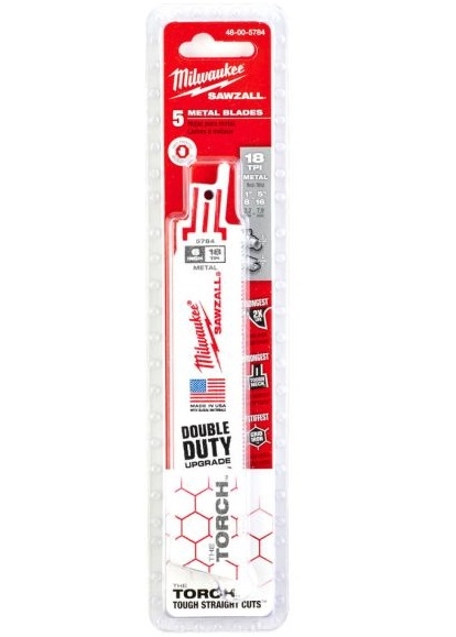 Set 5 panze fierastrau sabie the torch heavy duty , 150 mm, 18 tpi, pentru demolari metal/lemn