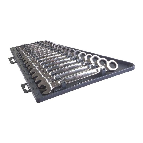 Set 15 chei combinate cu clichet maxbite , 144 dinti, 8-22 mm
