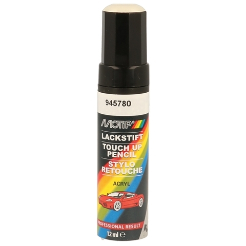 Marker vopsea retus auto kompakt lackstift acryl , culoare alb, 12 ml