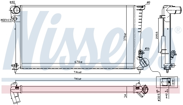 Radiator racire motor