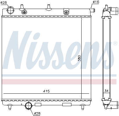 Radiator racire motor