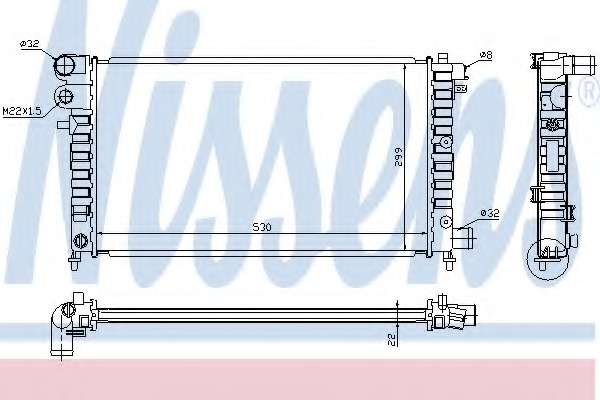 Radiator racire motor