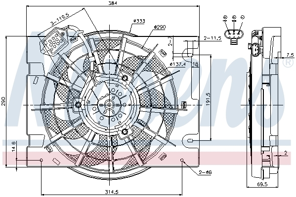 Ventilator radiator
