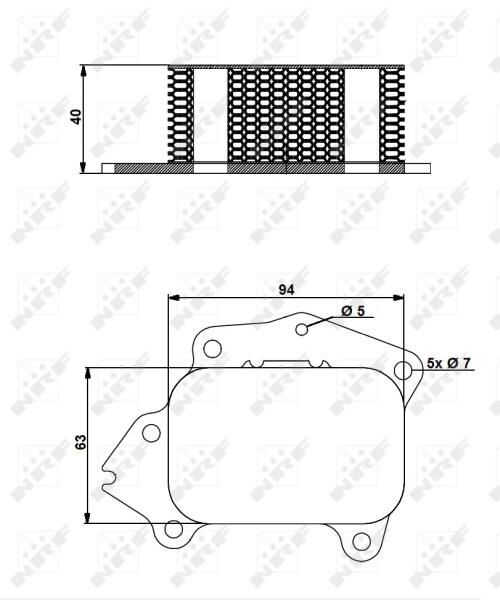 Radiator ulei motor