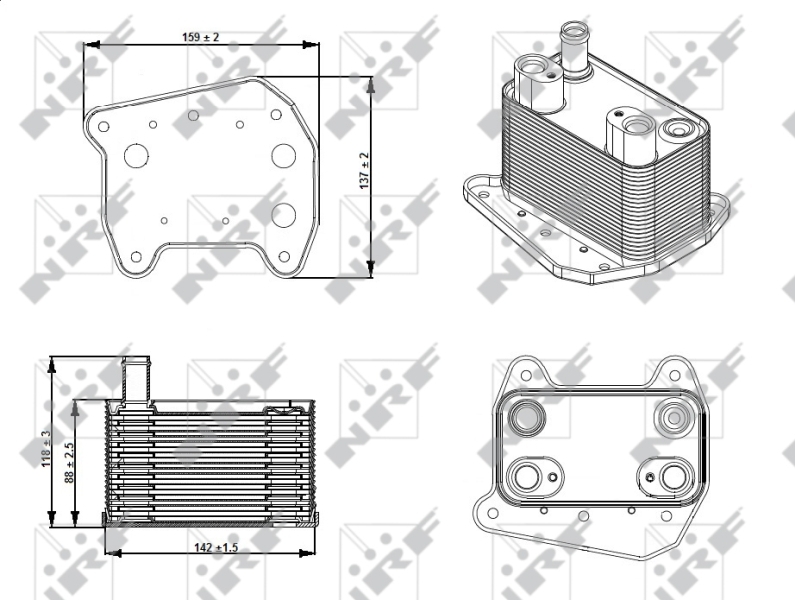 Radiator ulei motor