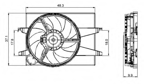 Ventilator radiator