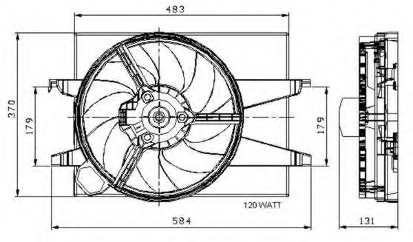 Ventilator radiator