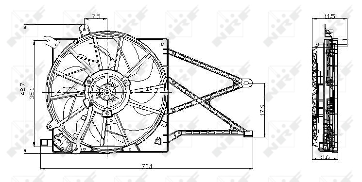 Ventilator radiator