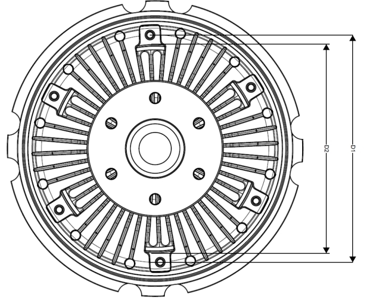 Cupla ventilator radiator