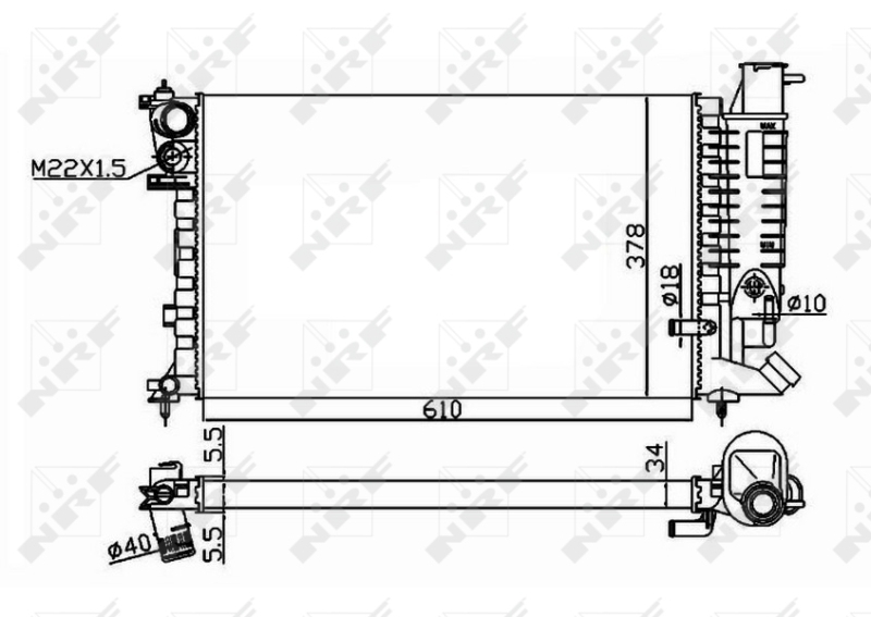 Radiator racire motor
