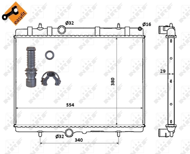 Radiator racire motor