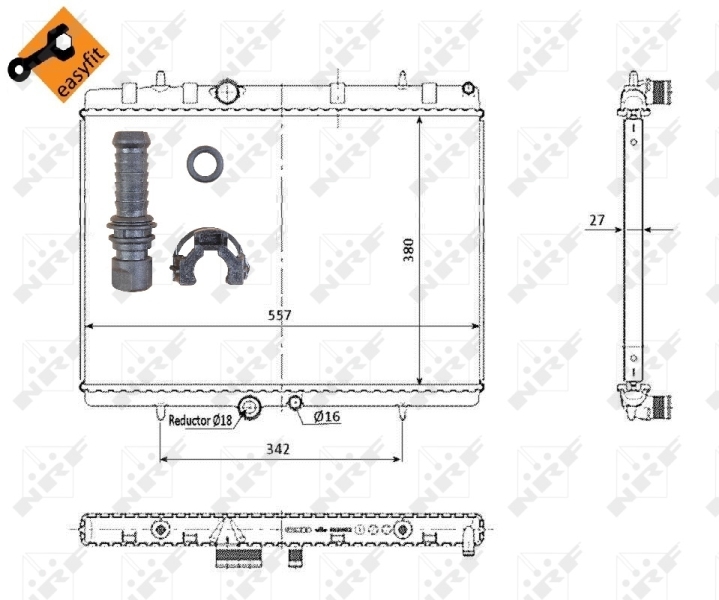 Radiator racire motor