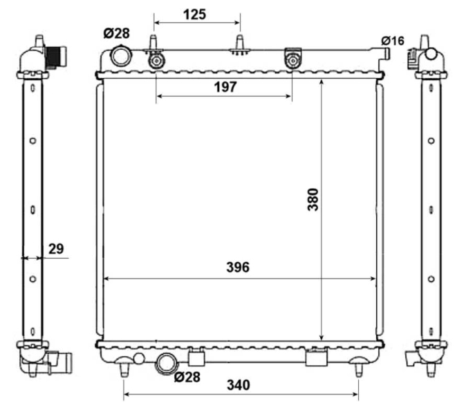 Radiator racire motor