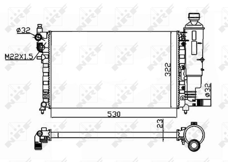 Radiator racire motor