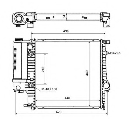 Radiator racire motor