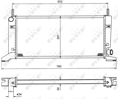 Radiator racire motor