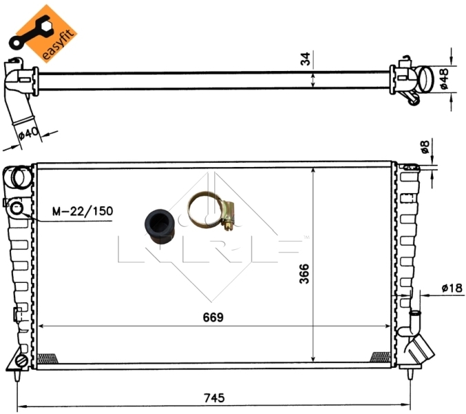 Radiator racire motor