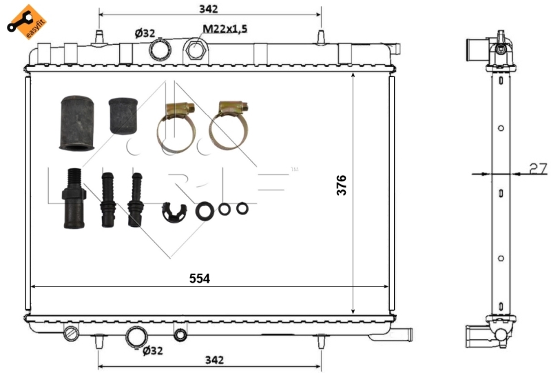 Radiator racire motor