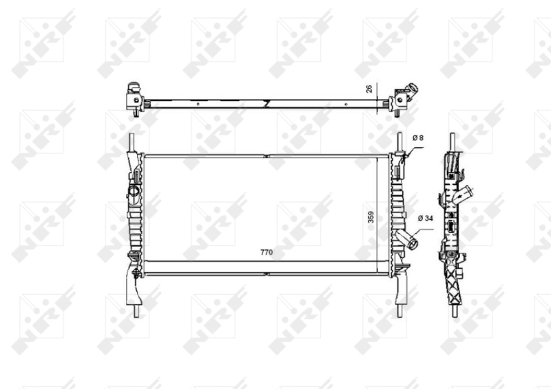 Radiator racire motor