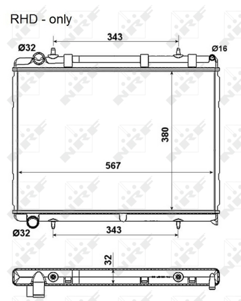 Radiator racire motor
