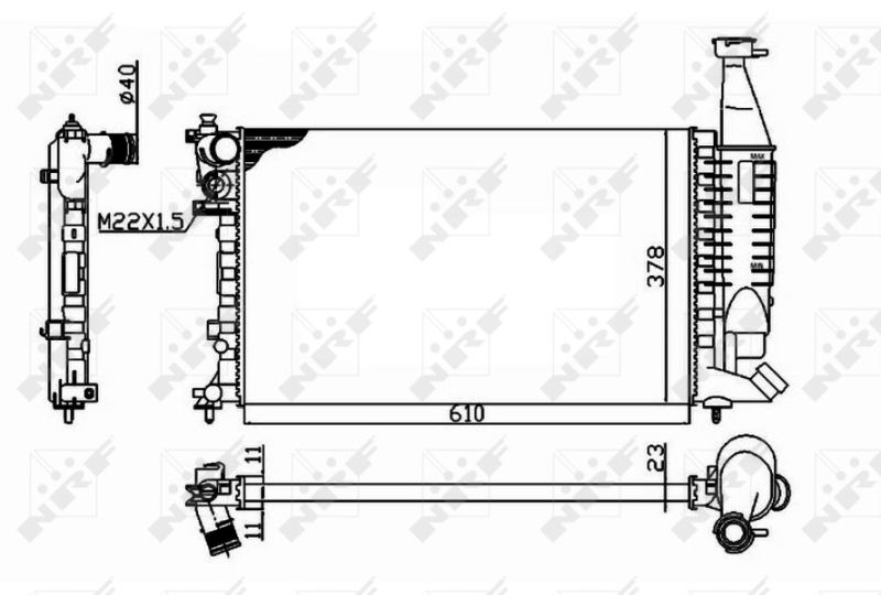 Radiator racire motor