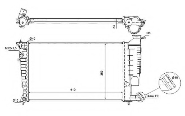 Radiator racire motor