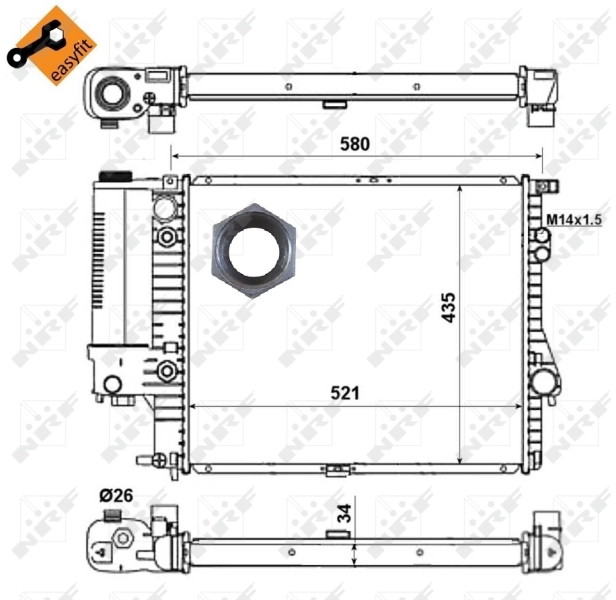Radiator racire motor
