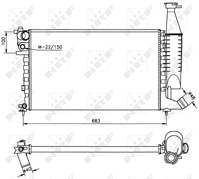 Radiator racire motor