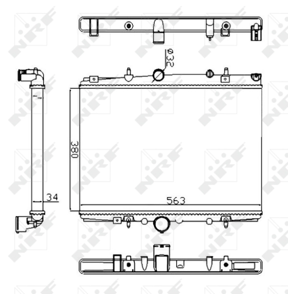 Radiator racire motor