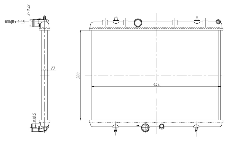Radiator racire motor