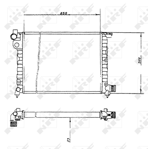 Radiator racire motor