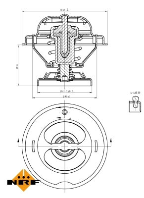 Termostat lichid racire