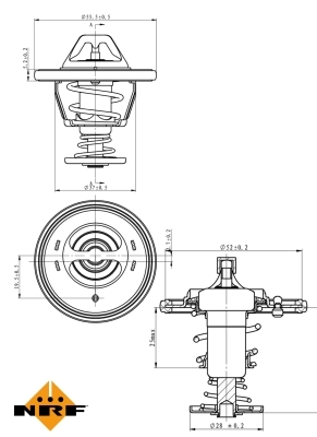 Termostat lichid racire