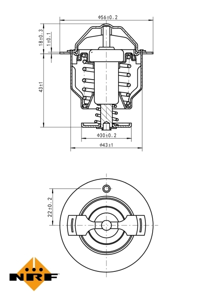Termostat lichid racire
