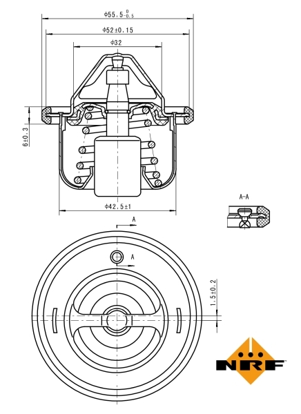 Termostat lichid racire