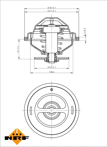 Termostat lichid racire