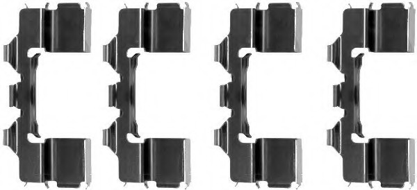 Set accesorii placute frana