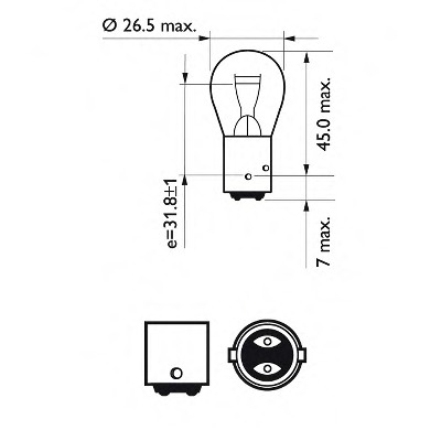 Bec lampa frana / lampa spate